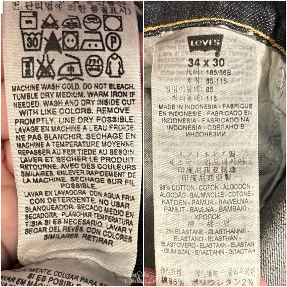 Levi's Bold Curve Skinny Boot Jeans Size 34 - Picture 7 of 7